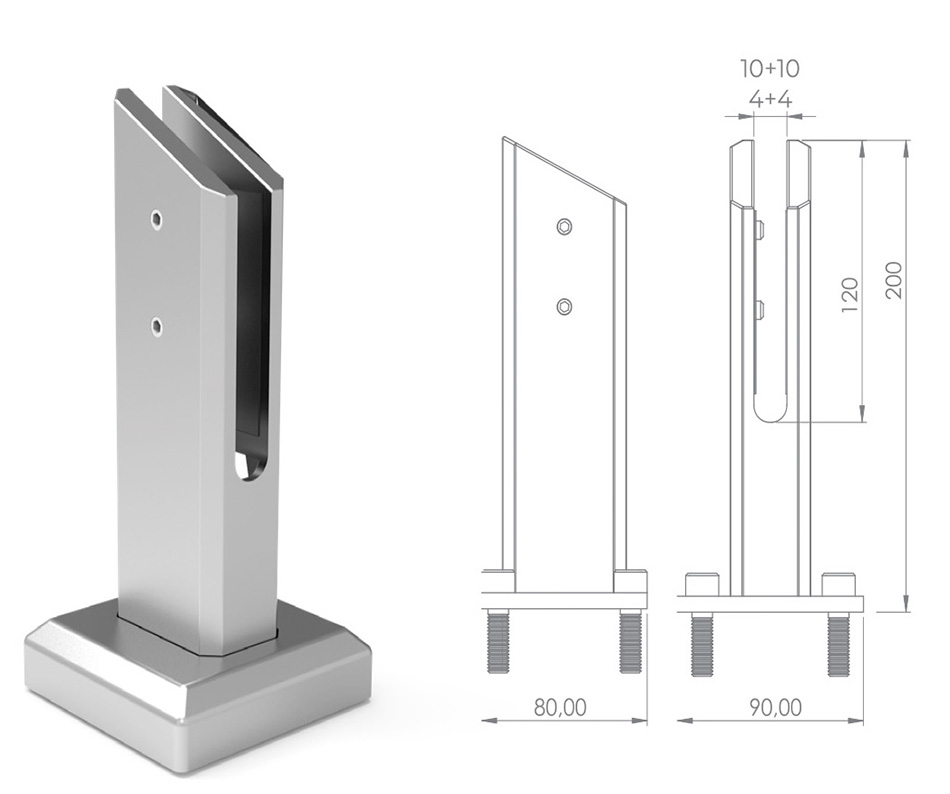 20CM GÖNYELİ CAM AYAĞI