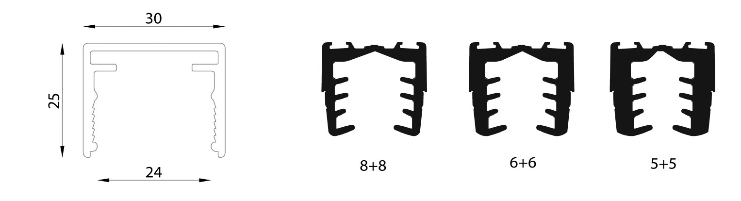 CAM ÜSTÜ PROFİLİ ÖLÇÜLER
