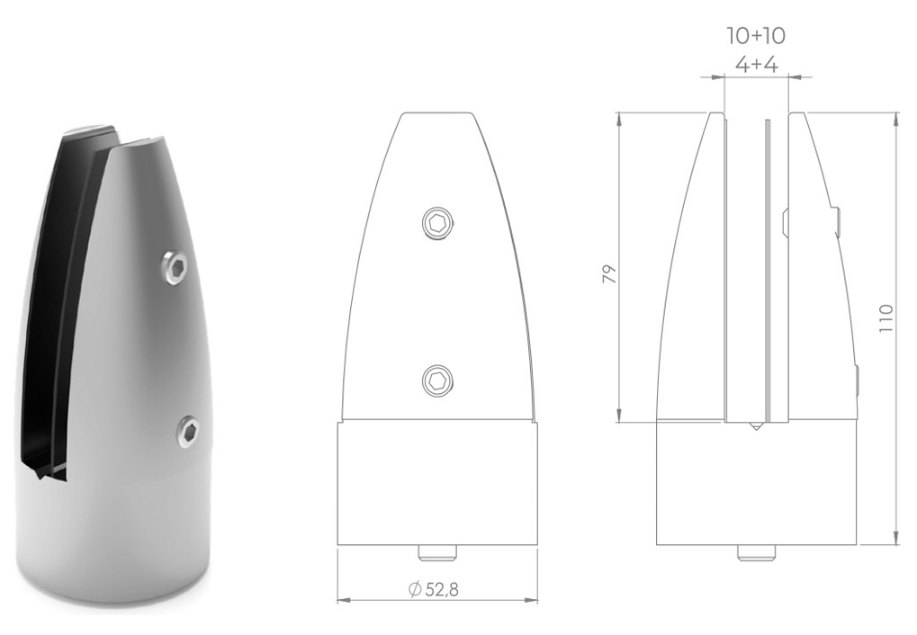 CAM TAŞIYICI YUVARLAK MODEL