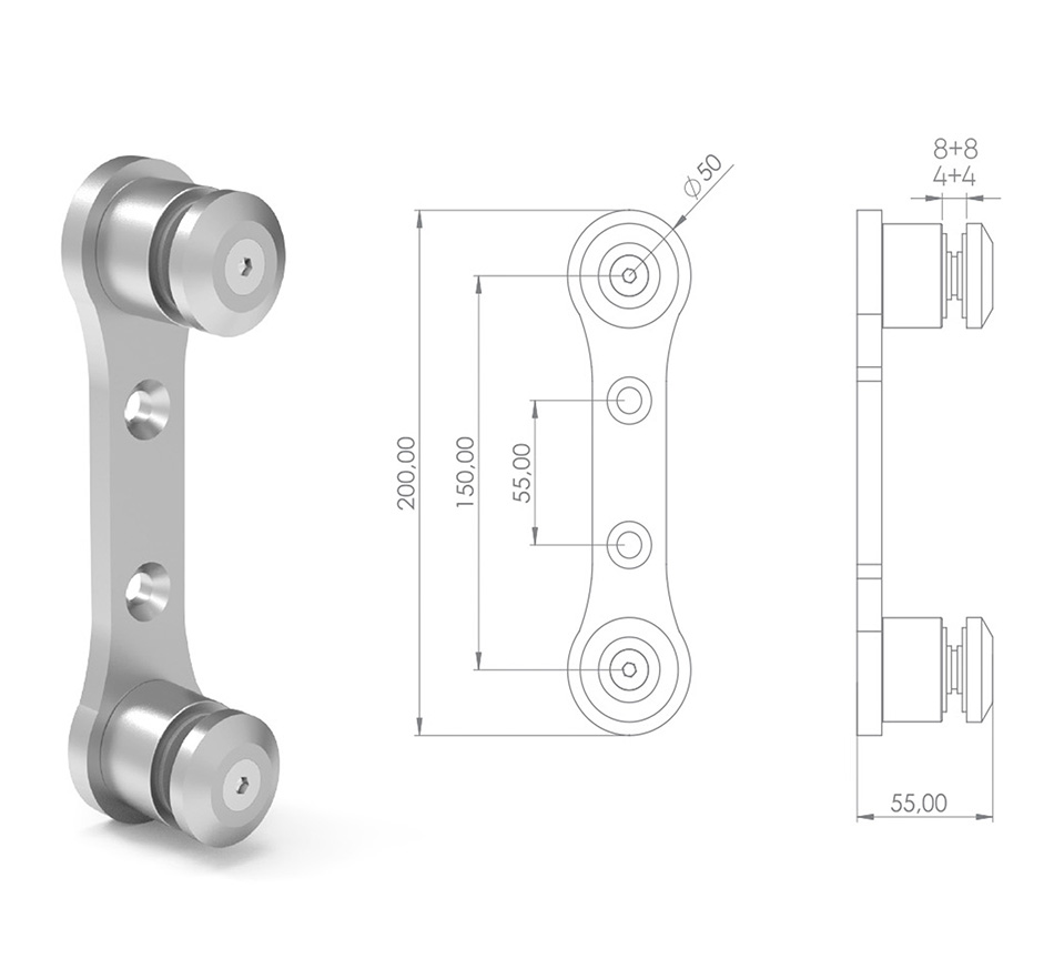 40MM ÇİFTLİ ADAPTÖR