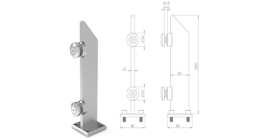 GÖNYELİ 40MM CAM TAŞIYICI